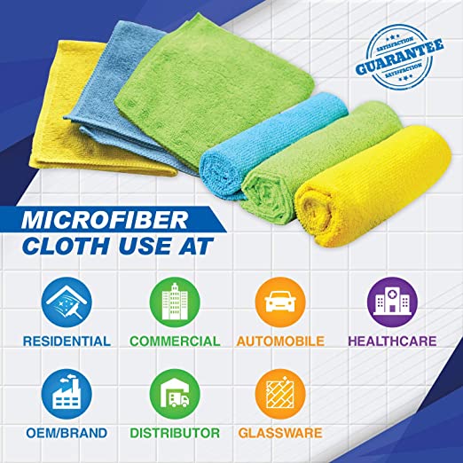 Microfiber Cleaning Cloth – Smart Kitchen Cleaning Towels – Cleaning  Supplies – Ultra Soft Cleaning Wipes for House – Microfiber Cloths – Large  Cleaning Rags (6-Pack 12.6″ x 12.6″)